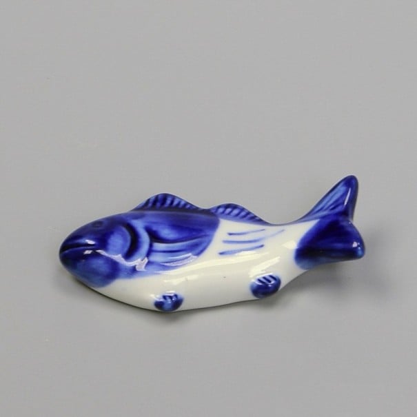 Soporte para palillos de pescado azul oscuro