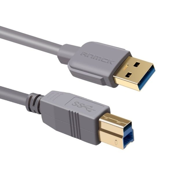 USB 3.0 till USB-B anslutningskabel för M/M skrivare K1029 50 cm