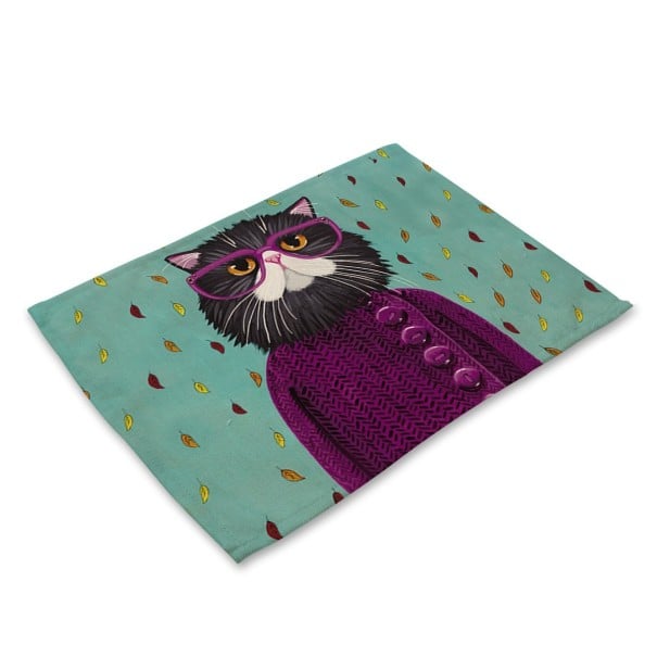 Tischdekoration mit Katzen 3