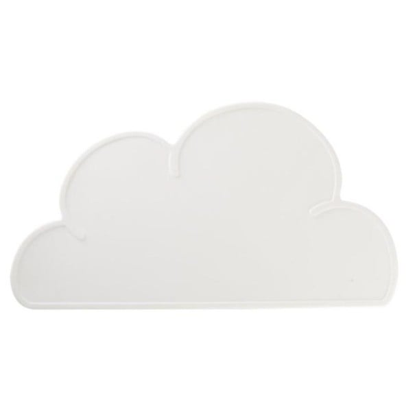 Tischset in Form einer Wolke weiß