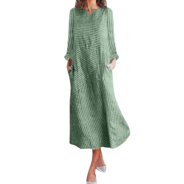 Vestido de rayas Rebecca L 8