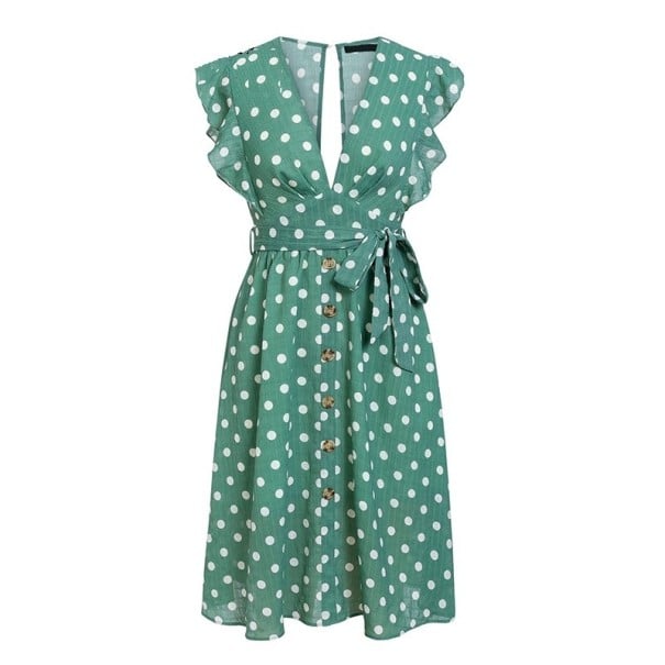 Vestido de verano de lunares L