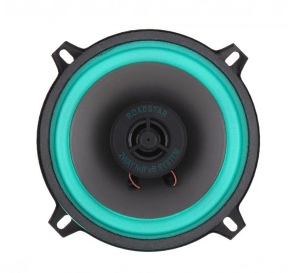 Reproduktor do auta 12 V 100 W Maximální výkon 50 W RMS Plnorozsahový reproduktor Kovové tělo 12,7 cm Univerzální montáž 1