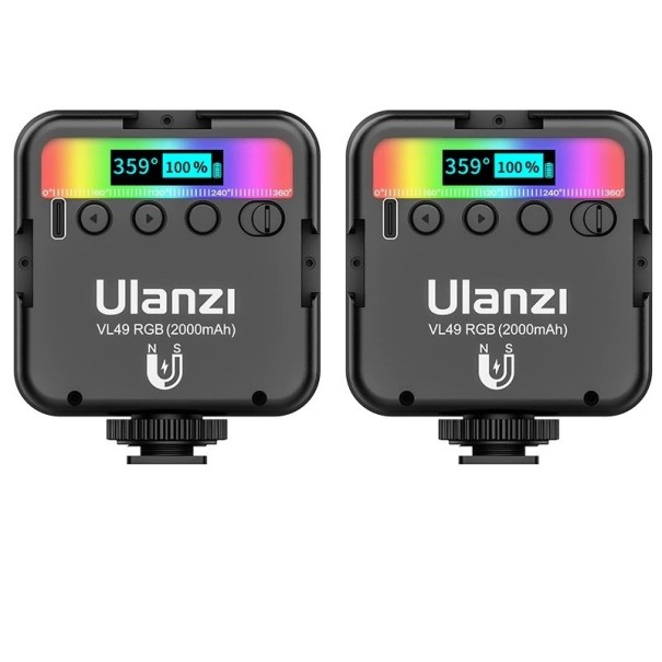RGB färgade lampor för kamera 2 st 1