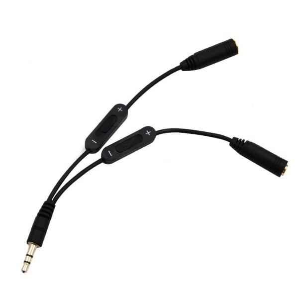 3,5 mm jack splitter med volymkontroll 1