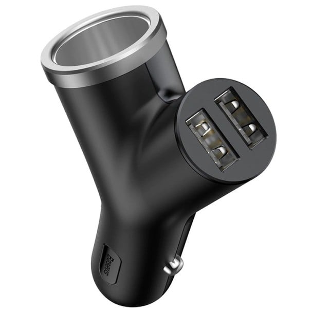 Rozdvojka do auta nabíječka Dual USB / zapalovač 1