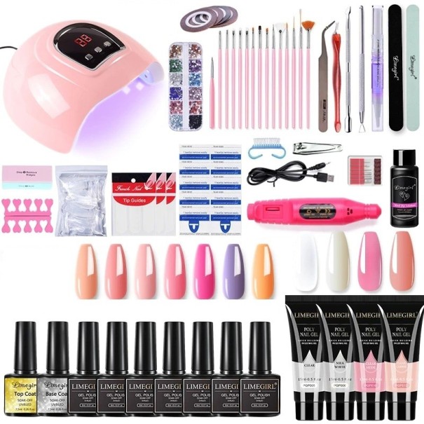 Nagelmodelleringsset med UV/LED-lampa 2