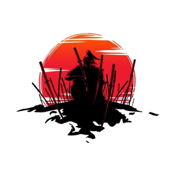 Samurai bil klistermärke 1