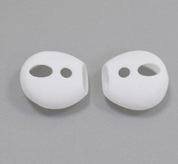 Σιλικόνη καλύμματα για Apple Airpods 4 ζεύγη λευκό