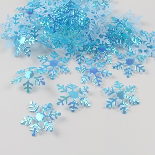 Snöflingor 200 st blå