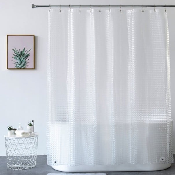 Rideau de douche transparent L