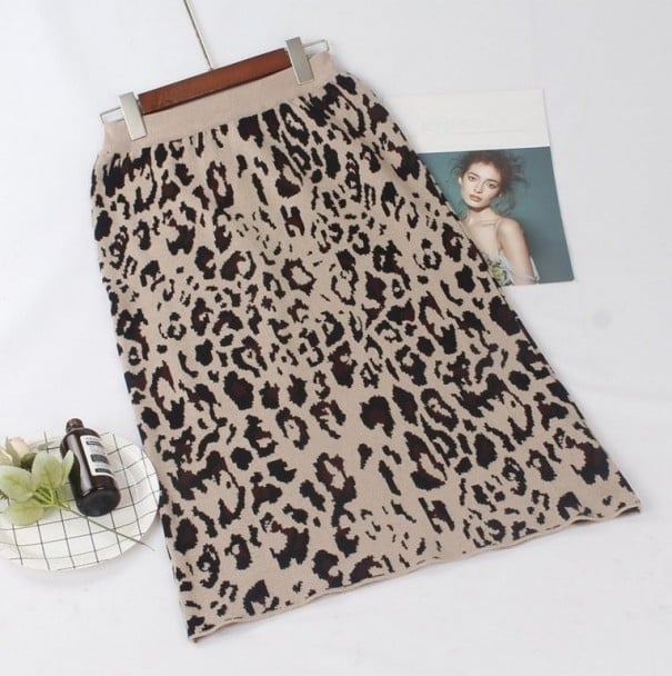 Falda de mujer con estampado de leopardo A1143 2