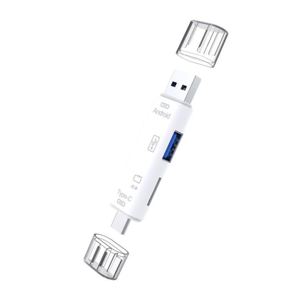 USB čtečka karet Micro SD bílá