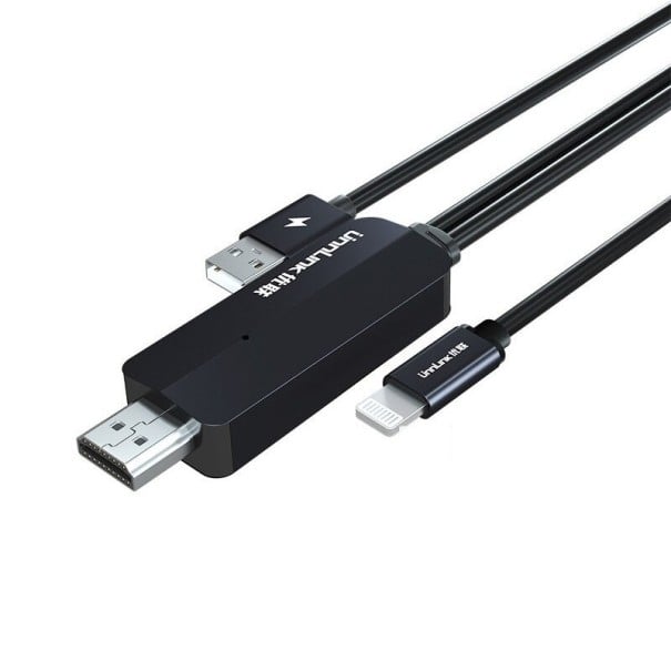 USB Lightning till HDMI skärmspegelkabel 1