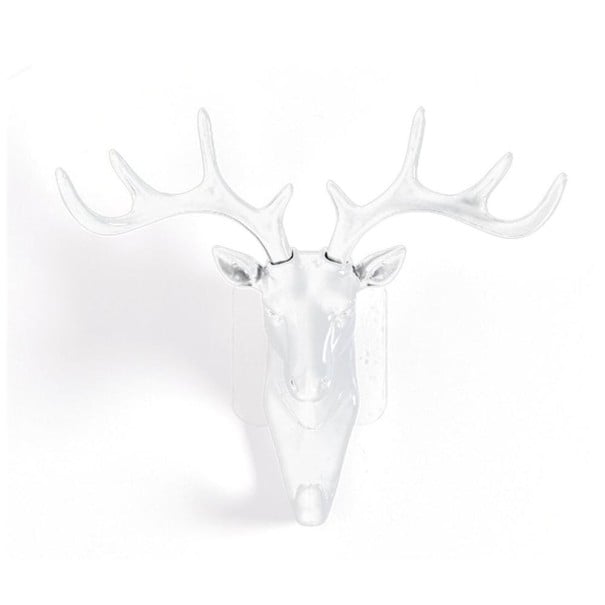 Porte-manteau en forme de cerf blanc