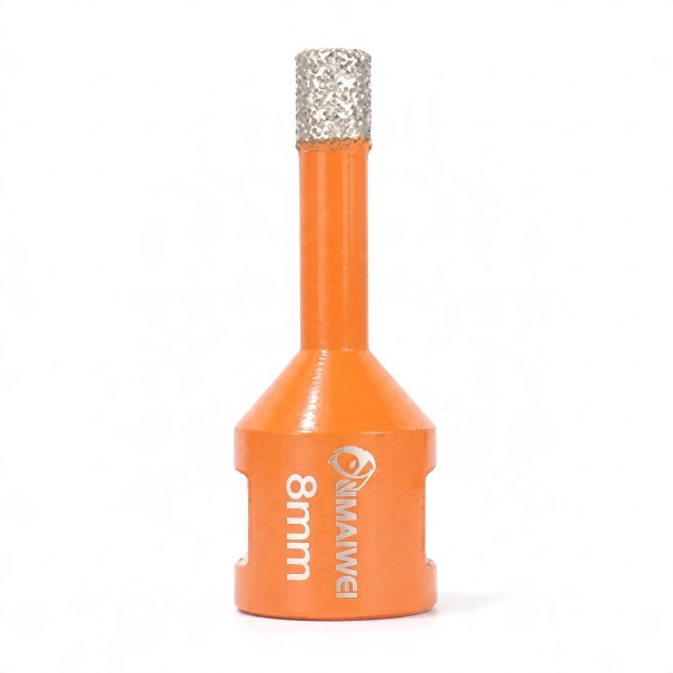 8 mm Diamond Drill Bit with M14 Thread for Angle Grinder Vacuum Brazed Diamond Orange Dry Drilling into Tiles Marble Granite and Glass 1