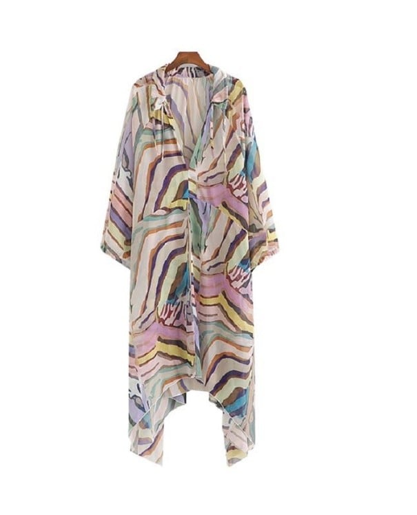 Vestido midi holgado de verano L