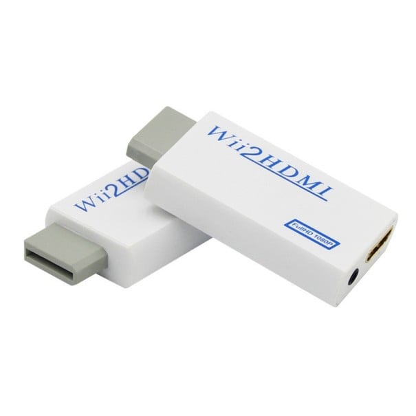 Wii2HDMI ljud- och videoadapter för Wii-konsol - Vit 1