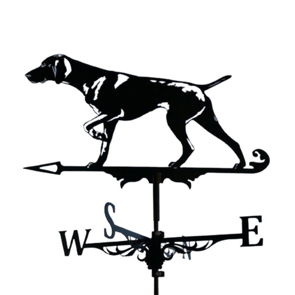 Trädgårds vindflöjelhund 2