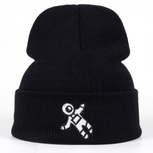 Vinter svart hatt med astronaut 1