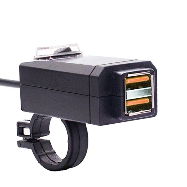 Dubbel USB motorcykelladdare A1816 1