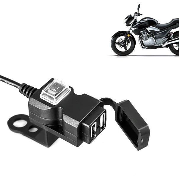 Dubbel USB motorcykelladdare A1852 1
