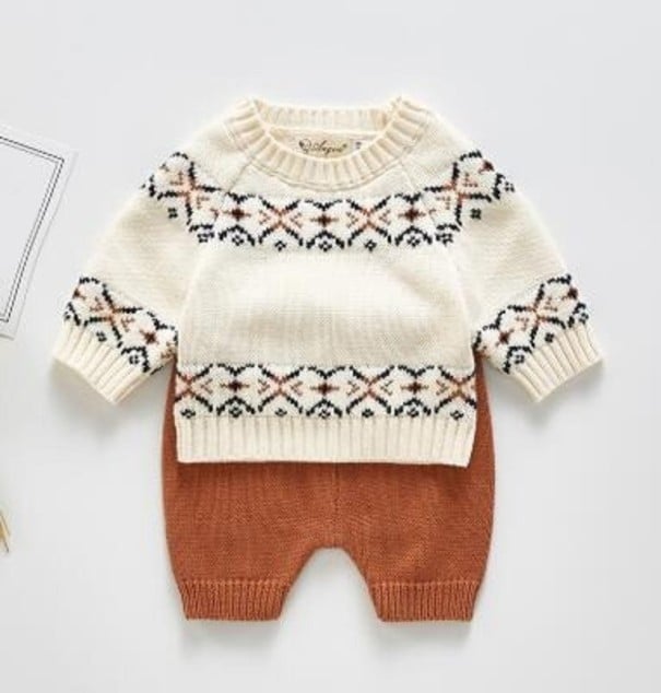 Suéter y pantalón infantil L1173 12-24 meses
