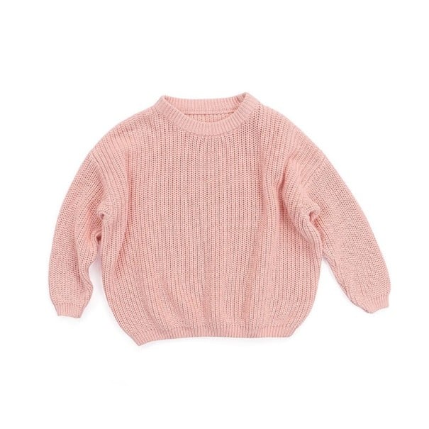 Suéter infantil L591 rosa claro 4