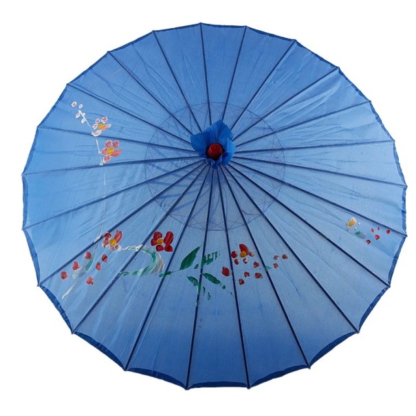 84 cm Damregnjacka Japanska körsbärsblommor Sakura Stilig regnjacka med blommotiv Elegantiskt skydd mot regn modeaccessoar mörkblå