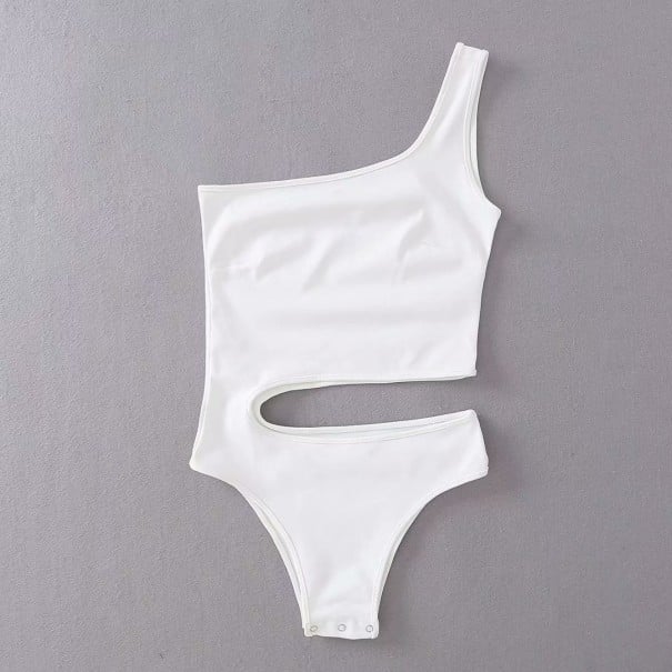 Bodys asimétricos de mujer B714 blanco S