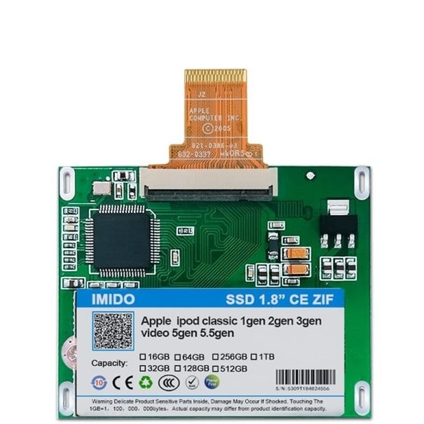SSD-harddisk til iPod 128GB