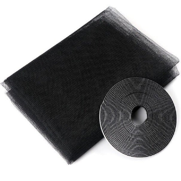 Insektnet J3307 sort 1,5 m x 2 m