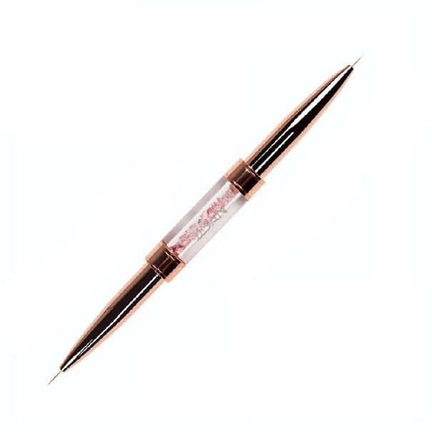 Štětec na zdobení nehtů 5 mm/7 mm hnědá