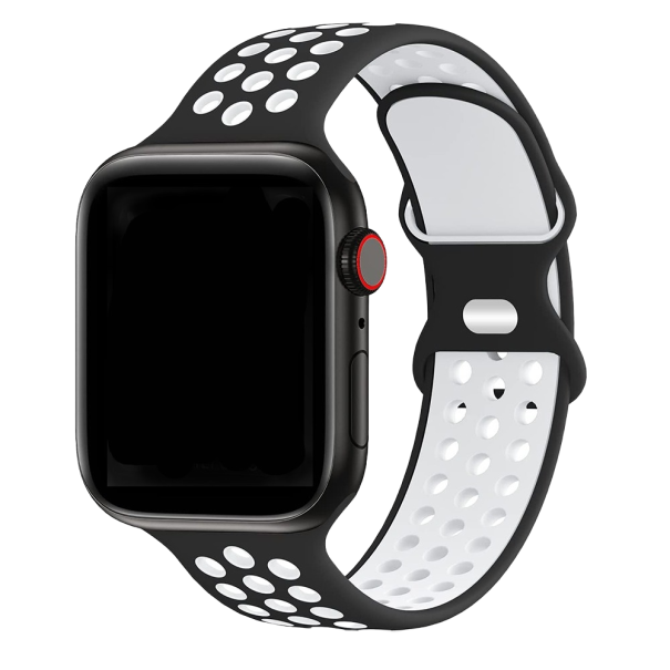 Silikonrem till Apple Watch 42 mm / 44 mm / 45 mm SM svart