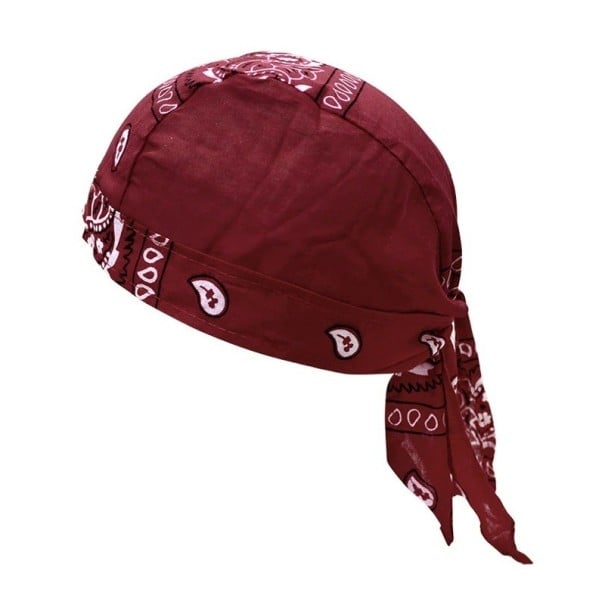 Pañuelo estampado burdeos