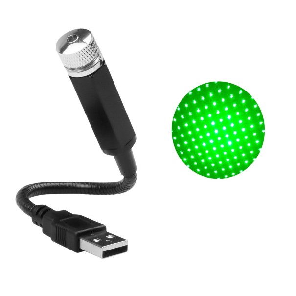 USB Laser Night Sky-projektor grön
