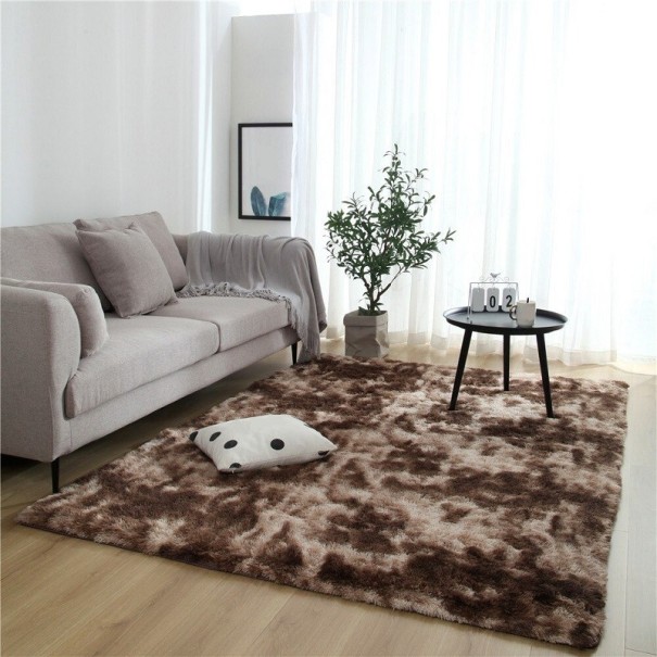 Styckmatta 200x250 cm brun