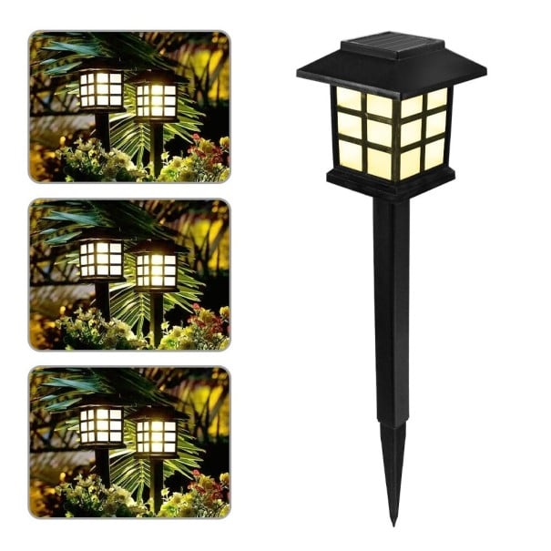 Zahradní solární lampa 6 ks teplá bílá