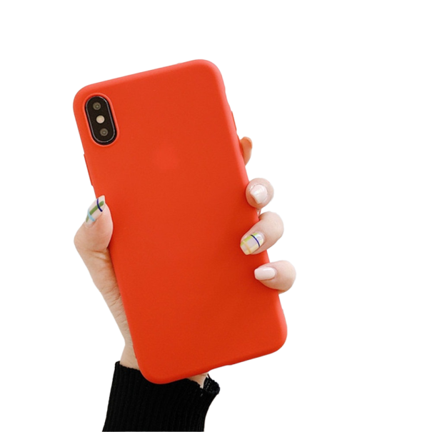 Siliconen matte hoes voor Huawei Mate 30 Pro rood