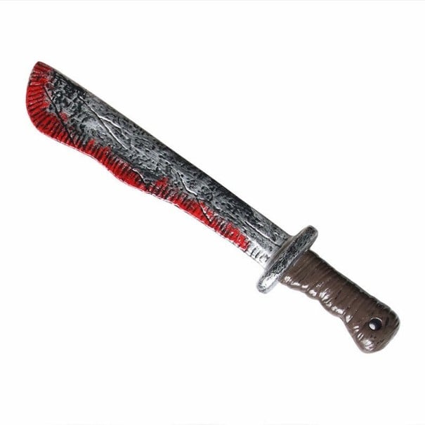 Décoration machette ensanglantée 43 cm 1
