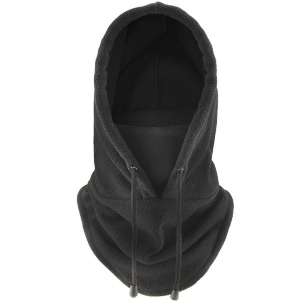 Pasamontañas de invierno unisex negro