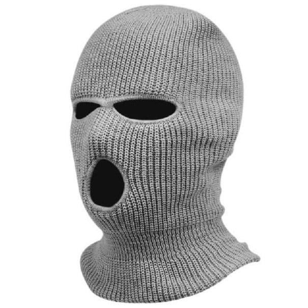 Pasamontañas de esquí de invierno unisex gris