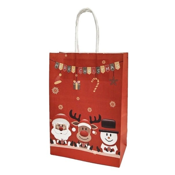 Bolsa de regalo de Navidad 21 x 15 x 8 cm 4 uds. 1