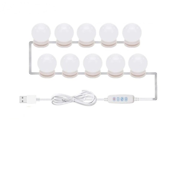LED spegelljus 10 st 1
