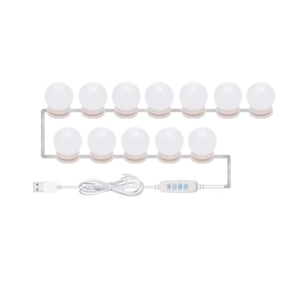 LED spegelljus 12 st 1