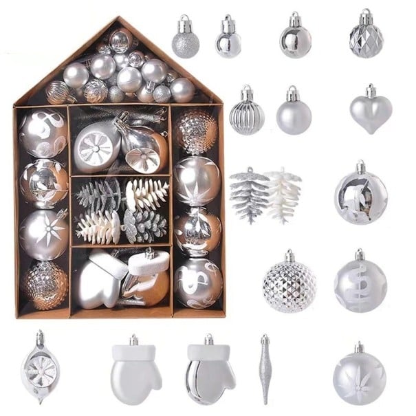 Ensemble de décorations de Noël 70 pcs H1169 1