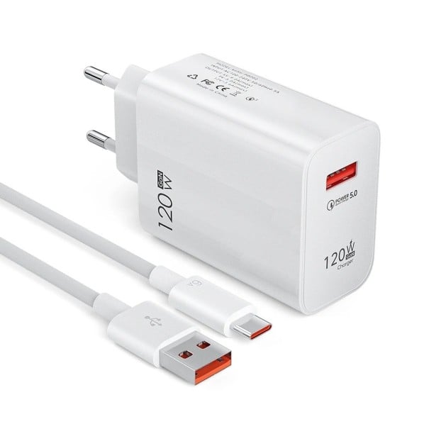 120W snabbladdningsadapter med USB-C-kabel 1