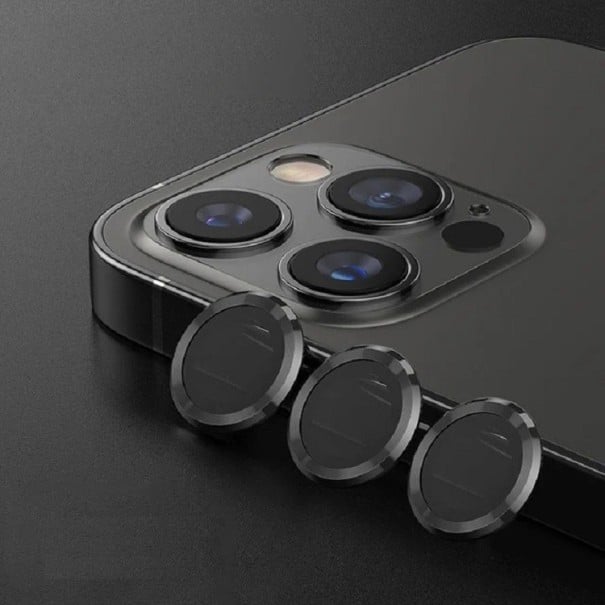 Cristal protector para la cámara trasera del iPhone 13 / 13 mini negro