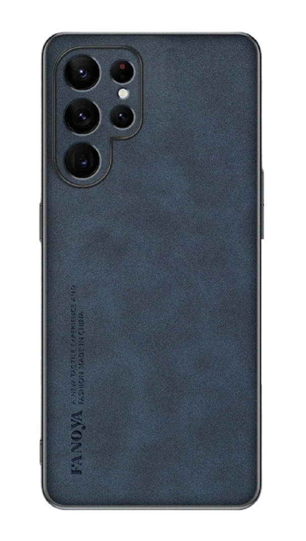 Leren hoesje voor Samsung Galaxy A14 5G blauw