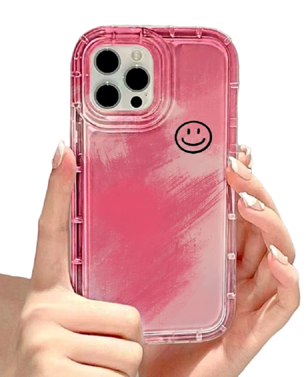 Transparante beschermhoes met smileymotief voor Samsung Galaxy S23 Ultra 1